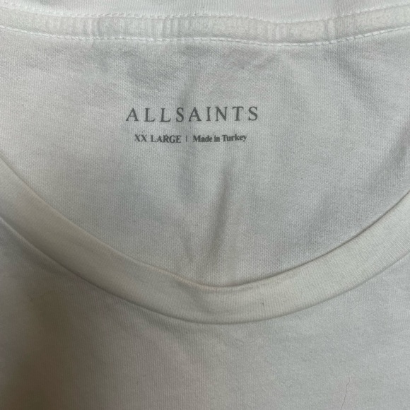 All Saints Shirts Mens All Saints Brace Crew Brushed Cotton T Shirt Xxl Poshmark